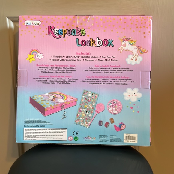 Hot Focus keepsake lockbox and stickers - Picture 2 of 2